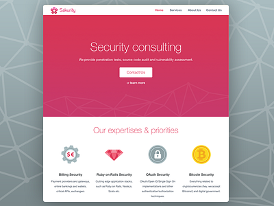 Sakurity - Security Consulting clean denis nistratov flat landing ruby security web