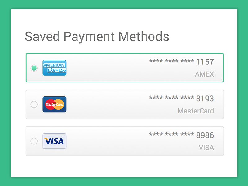 Save selected. Payment method. Банковская карта UI. Select a payment method. Stripe payment method.