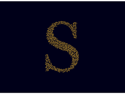 S letter typography design graphic design illustration typography