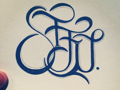 Stfu hand lettering type typography