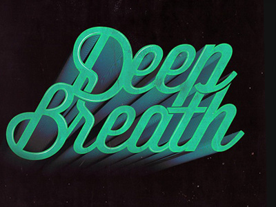 Deepbreath illustration lettering type typography