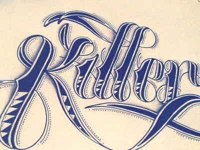 Killer hand drawn illustration killer lettering type typography