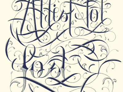 All Is Not Lost hand lettering sandy type typography