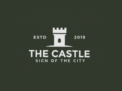 VINTAGE LOGO castle logo logo design retro logo vintage logo
