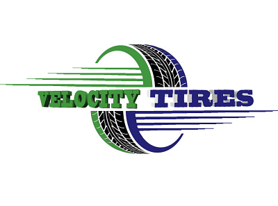 Velocity Tires branding design logo