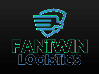 Fantwin Logistics logo design logo vector