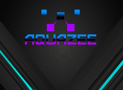 AquaZee logo branding design icon logo