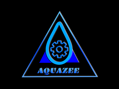 AquaZee logo branding design icon logo