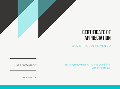 Certificate Design design