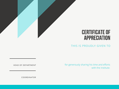 Certificate Design