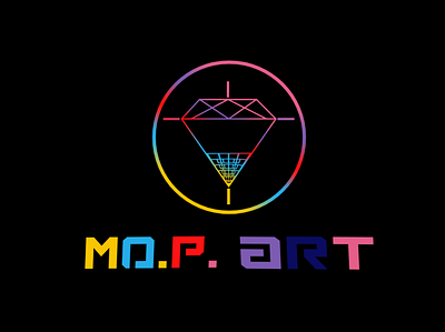 MOP ART branding design logo