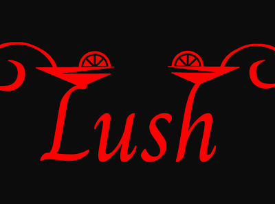 Lush Logo branding design logo typography