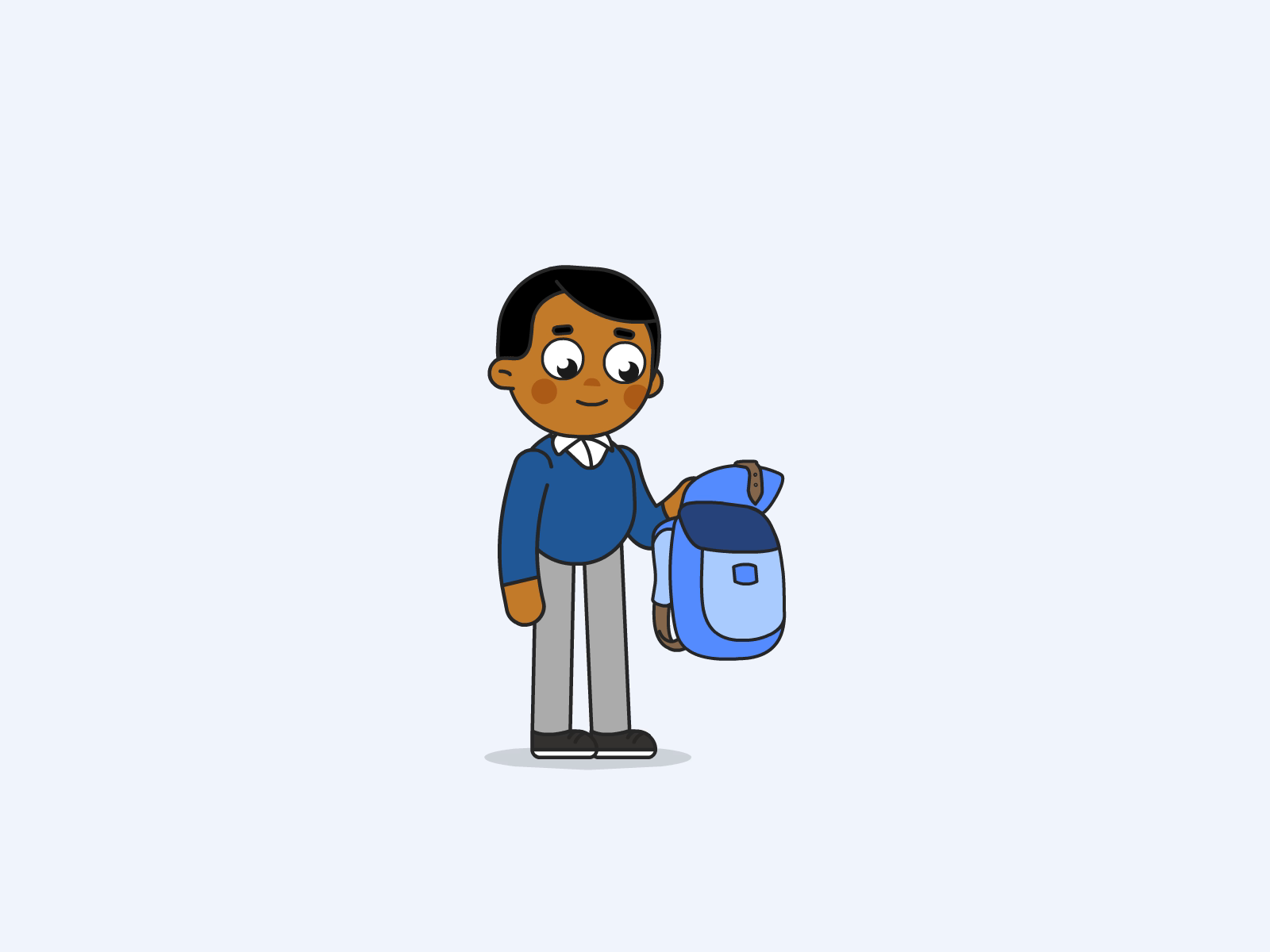 InApp Animation Backpack Guy by on Dribbble