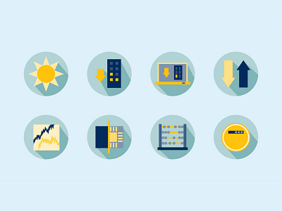 Icons/Illustrations for AR annual annualreport design electricity icon illustration report