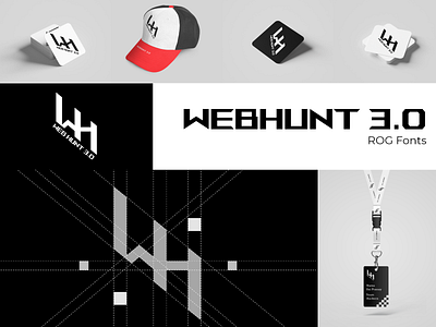 W + H letter mark | WEBHUNT logo (used)