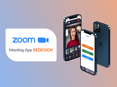 Zoom Meeting App Redesign android app app app design branding clean interface ios app minimal mobile mobile apps mobileapp mobileappdesign portfolio redesign redesign concept ui uiux ux zoom