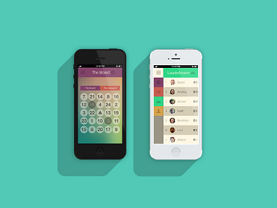 Bingo Web App app bingo design flat ios iphone mobile nav navigation ui web