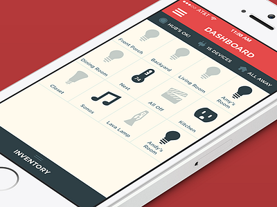 Revolv 2.0 - Dashboard control dashboard home home automation ios mobile remote revolv smart home ui ui design ux