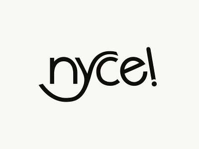 Nyce! branding design logo typography