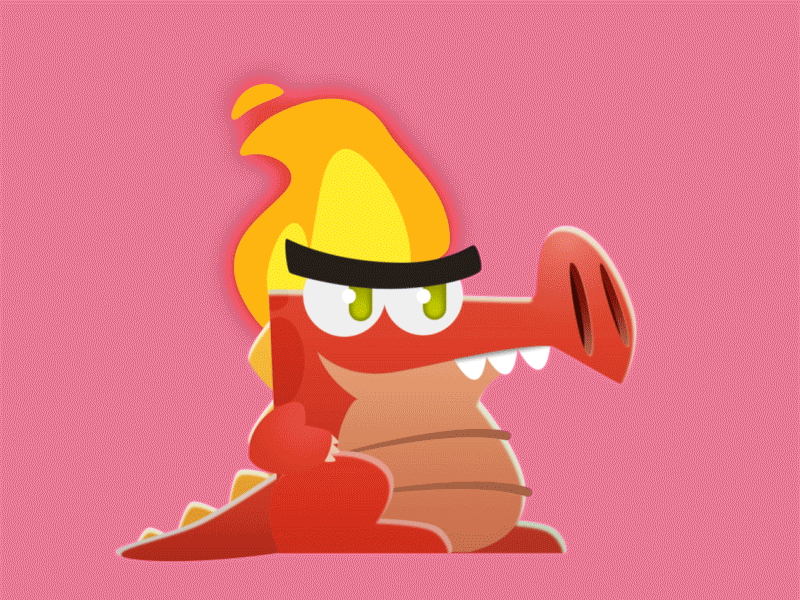 Fire Dragon character design dragon game