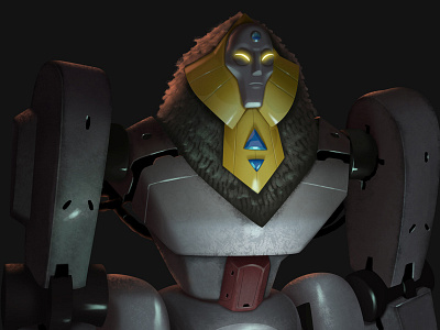Hyperion character design mecha space titan