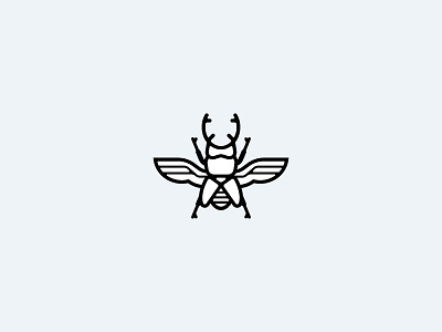 Beettle Icon beetle icon line art logo