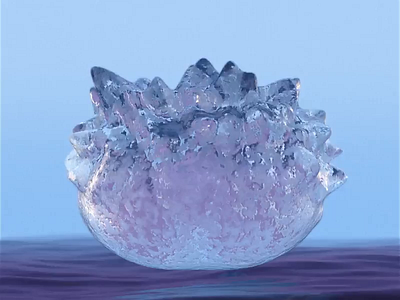 Ice Capsule animation c4d ice loop octane