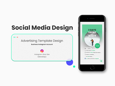 Social Media Design-Instagram Business Account-Advertising adventure brand identity branding design figma instagram stories