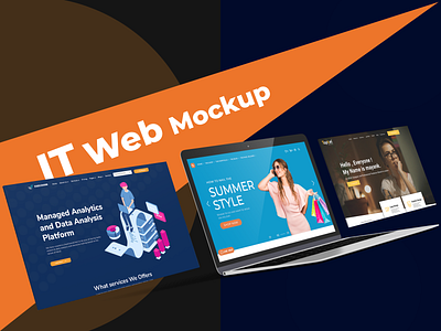 IT Web Mockup || IT Website || UI Design || Figma it web banner it website ui design ux design website design