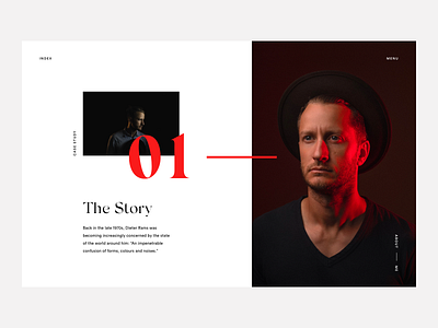 Case Study Page fashion layout luxury minimal serif simple typography ui ux web