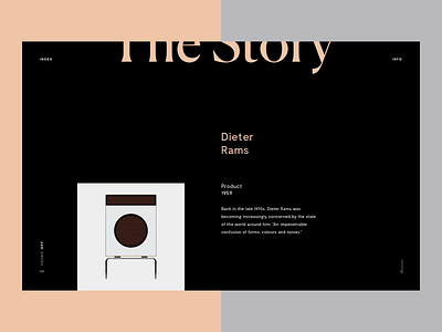 Dieter Rams Story design minimal story ui uidesigner ux web webdesign