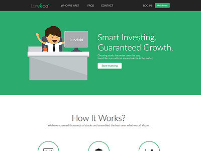Laveda Inc flat investment startup ui ux website design
