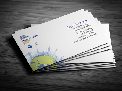 Legend Travels Business Cards business cards clean design elegant print travel agent