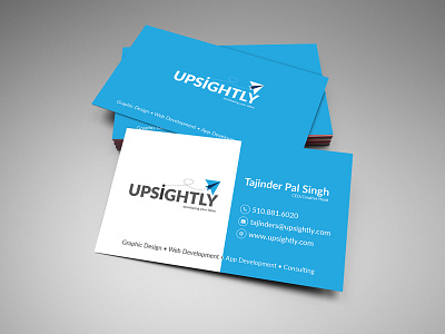 Upsightly Business Cards branding business cards elegant minimal mockup