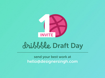 Dribbble Draft Day - 1 Invite