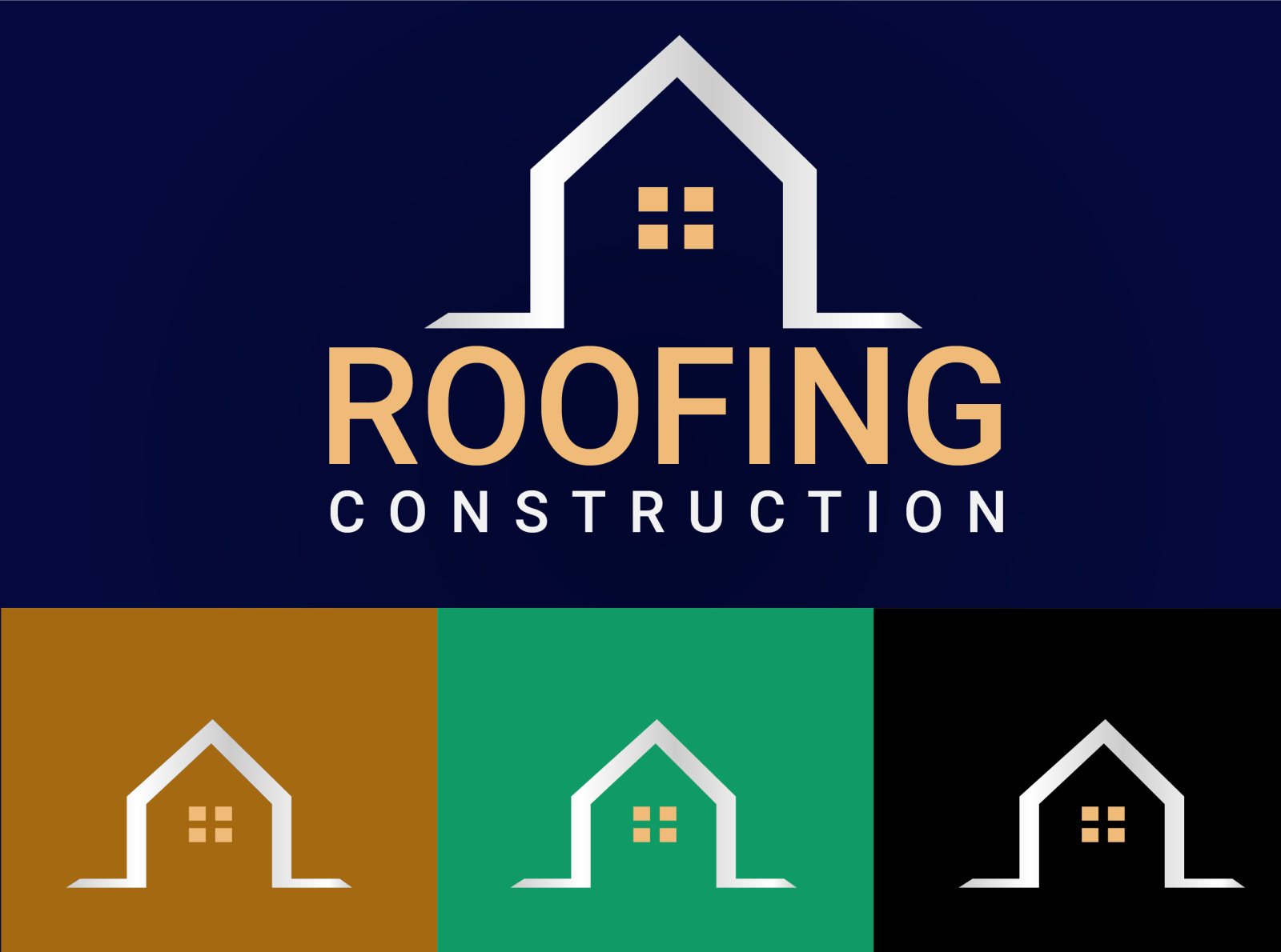 Roof house logo design by Samira Akter on Dribbble