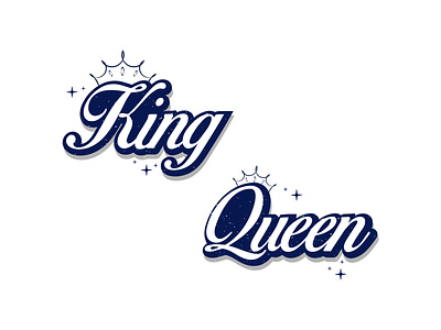 This is a king queen t shirt design 01 couple t-shirt design t-shirt design texture typography vector