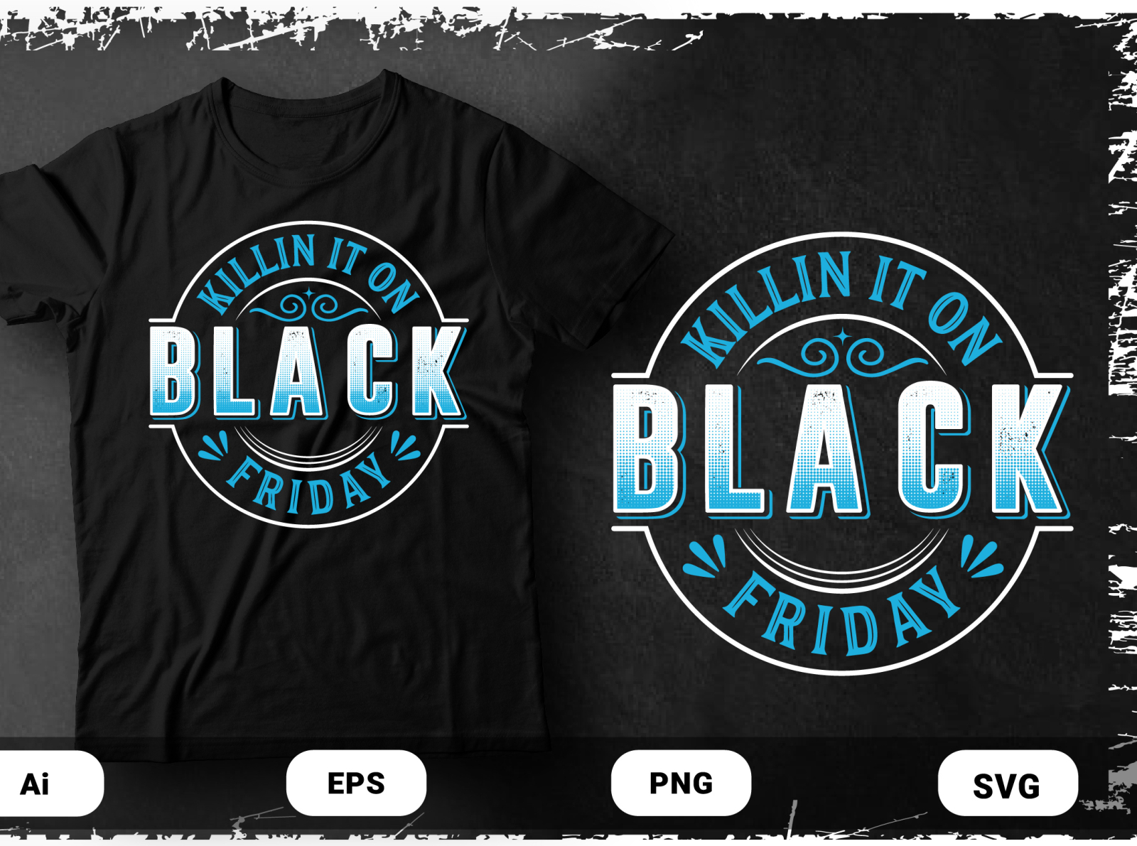 Black Friday Tshirt designs themes templates and downloadable