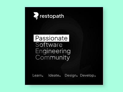 Restopath - Community Logo app branding dark logo typography ui ux