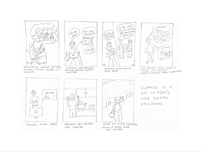Storyboard - An international student in Germany during lockdown
