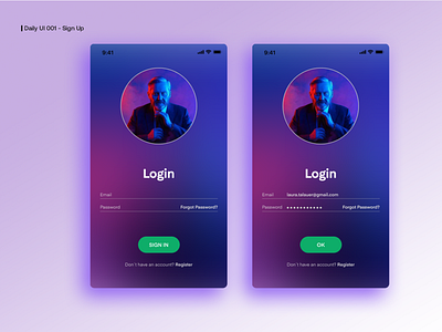 Daily UI 001 - Sign Up