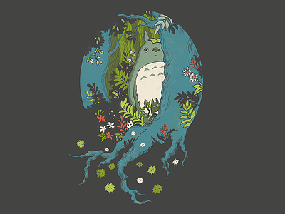 Forest Spirits forest ghibli my neighbor totoro trees