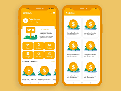 Centerium Apps Flutter android app application apps design flutter graphic design ios ui
