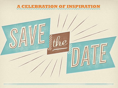 Save The Date distressed retro save the date type typography