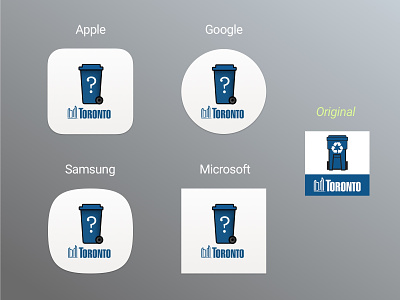 Daily UI #005 • App icon app app icon design icon mobile ui toronto ui waste waste management