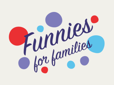 Funnies for families logo charity comedy families logo