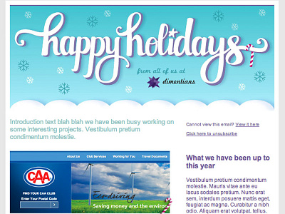 Holiday Newsletter