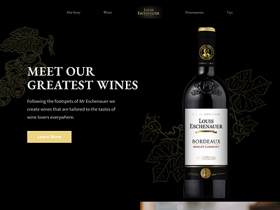 Louis Eschenauer Wine Website Concept