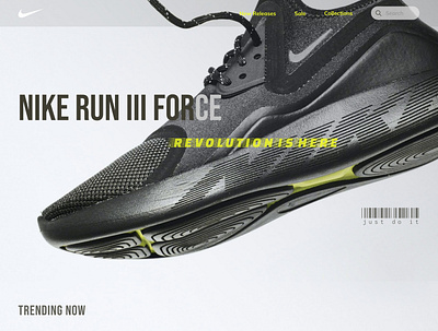 Nike Concept Website fitness nike online shop shoes shop sport ui website concept website design