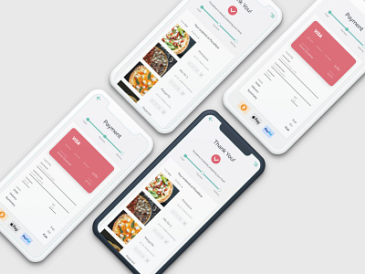 Checkout screens for a food delivery app daily 100 challenge daily ui dailyui dailyuichallenge design ui ux